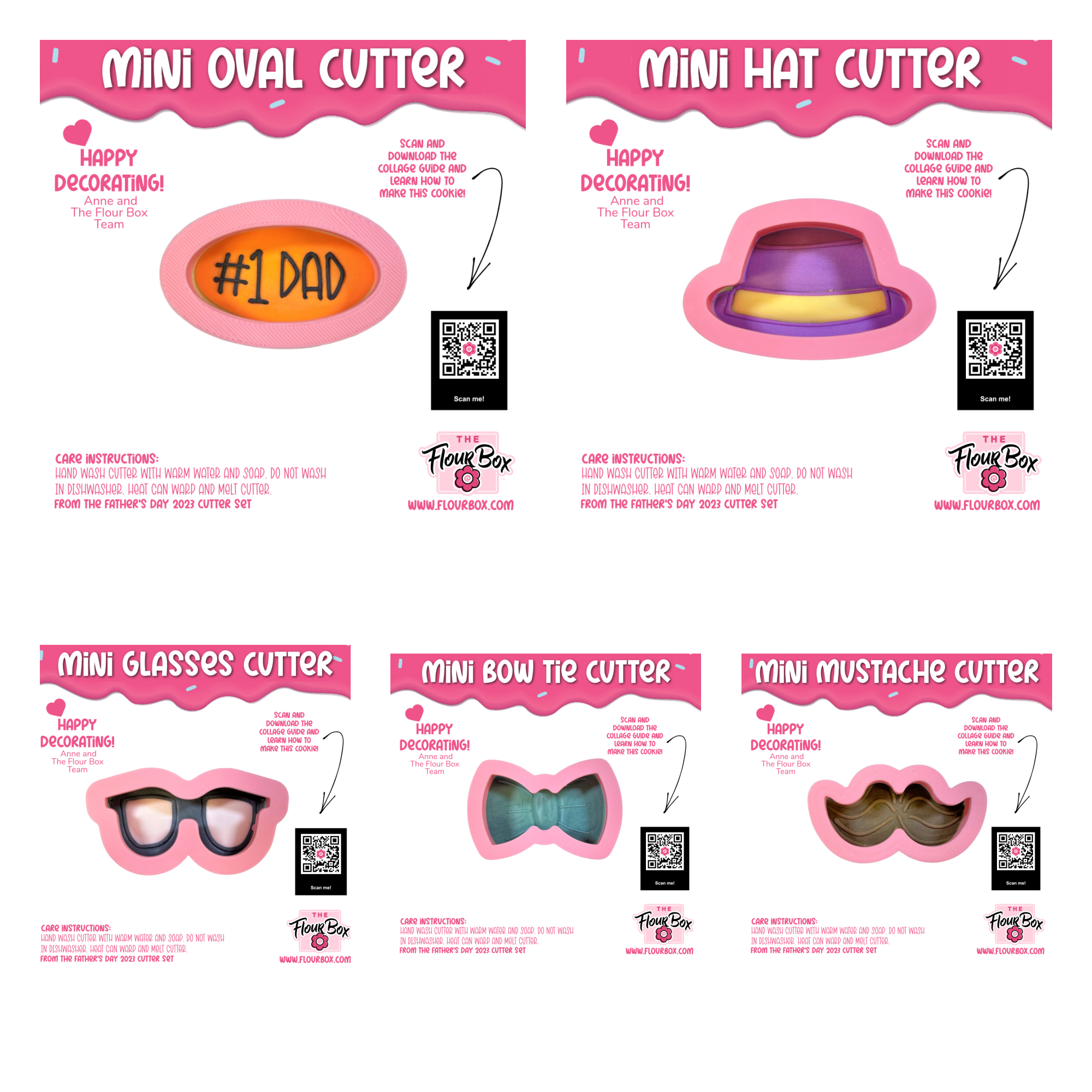 Mini Dapper Dad Cookie Cutter Bundle – The Flour Box