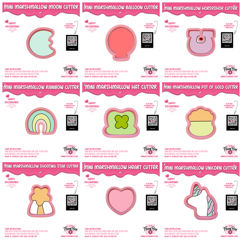 Mini Marshmallow Cereal Charms Cookie Cutter Bundle