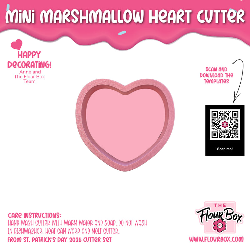 Mini Marshmallow Heart Cookie Cutter