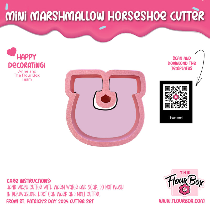 Mini Marshmallow Horseshoe Cookie Cutter