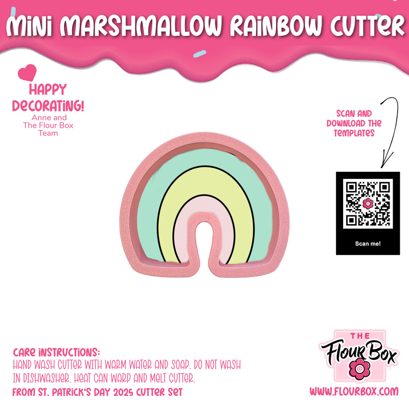 Mini Marshmallow Rainbow Cookie Cutter