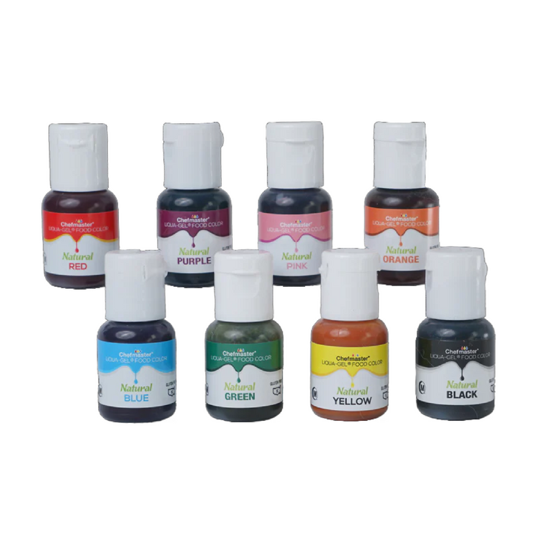 Natural 8 Color Kit Chefmaster 10ml LIQUA-GEL