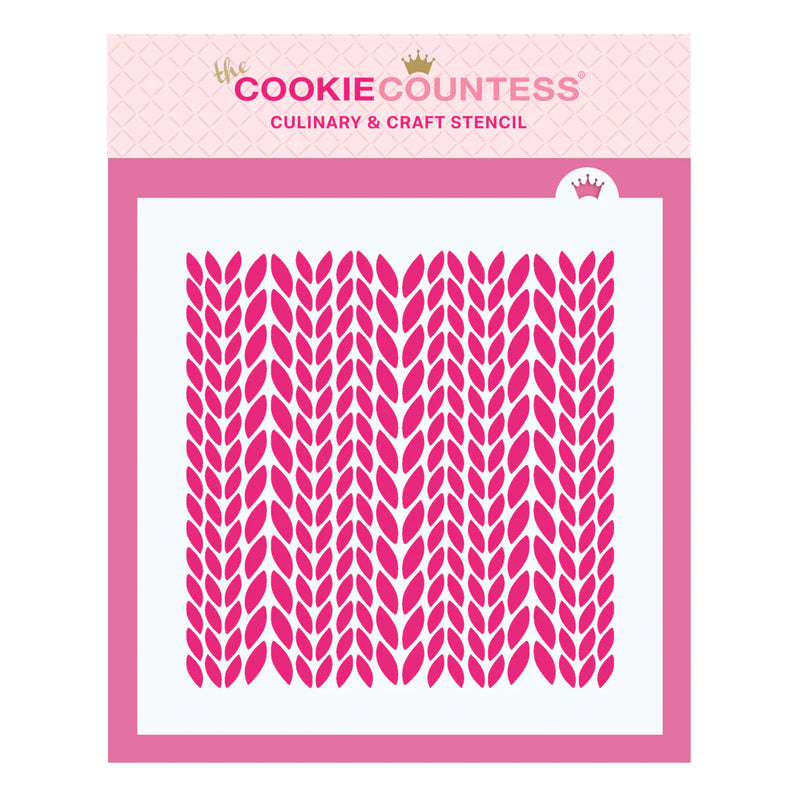 New Knit Background Stencil