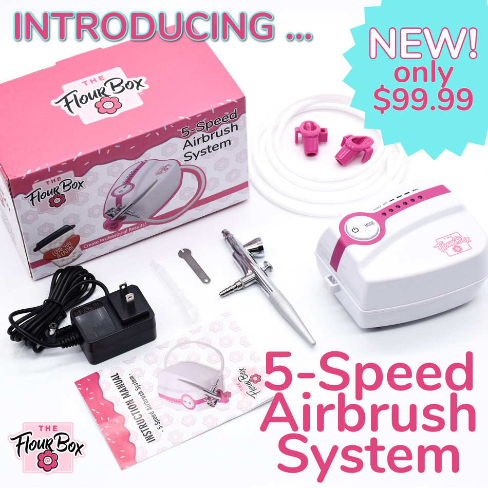 NEW 5-Speed Flour Box Airbrush System