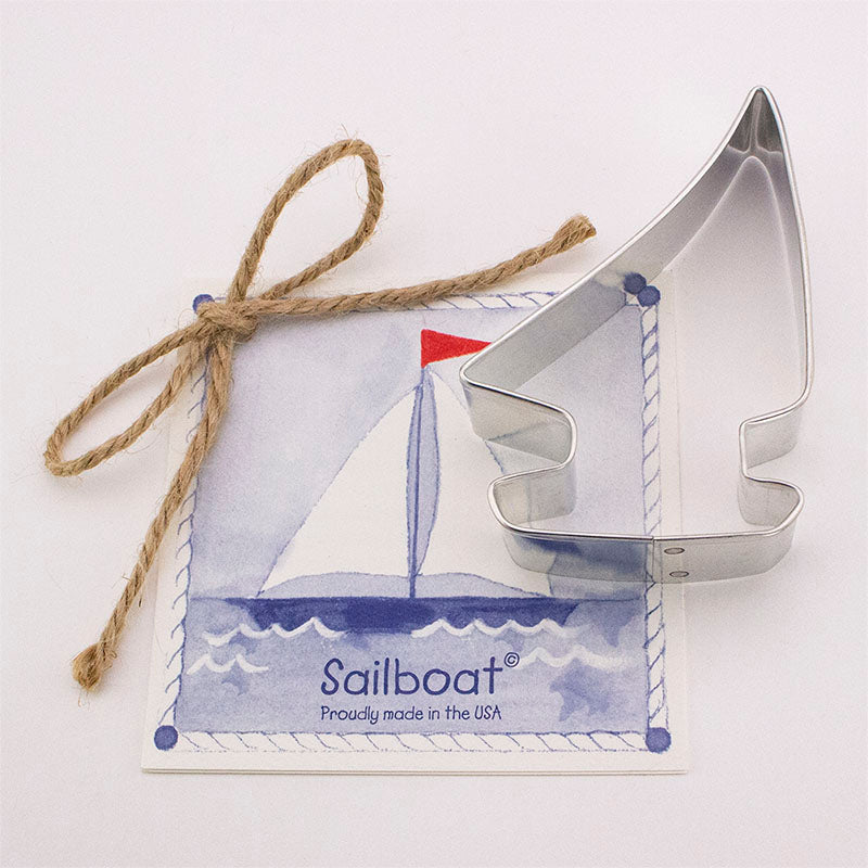 Sailboat Small w/ tag Cookie Cutter