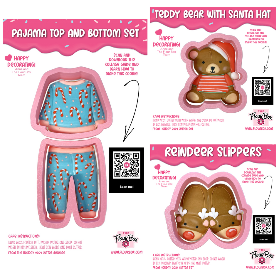 Christmas Pajamas Cookie Cutter Bundle