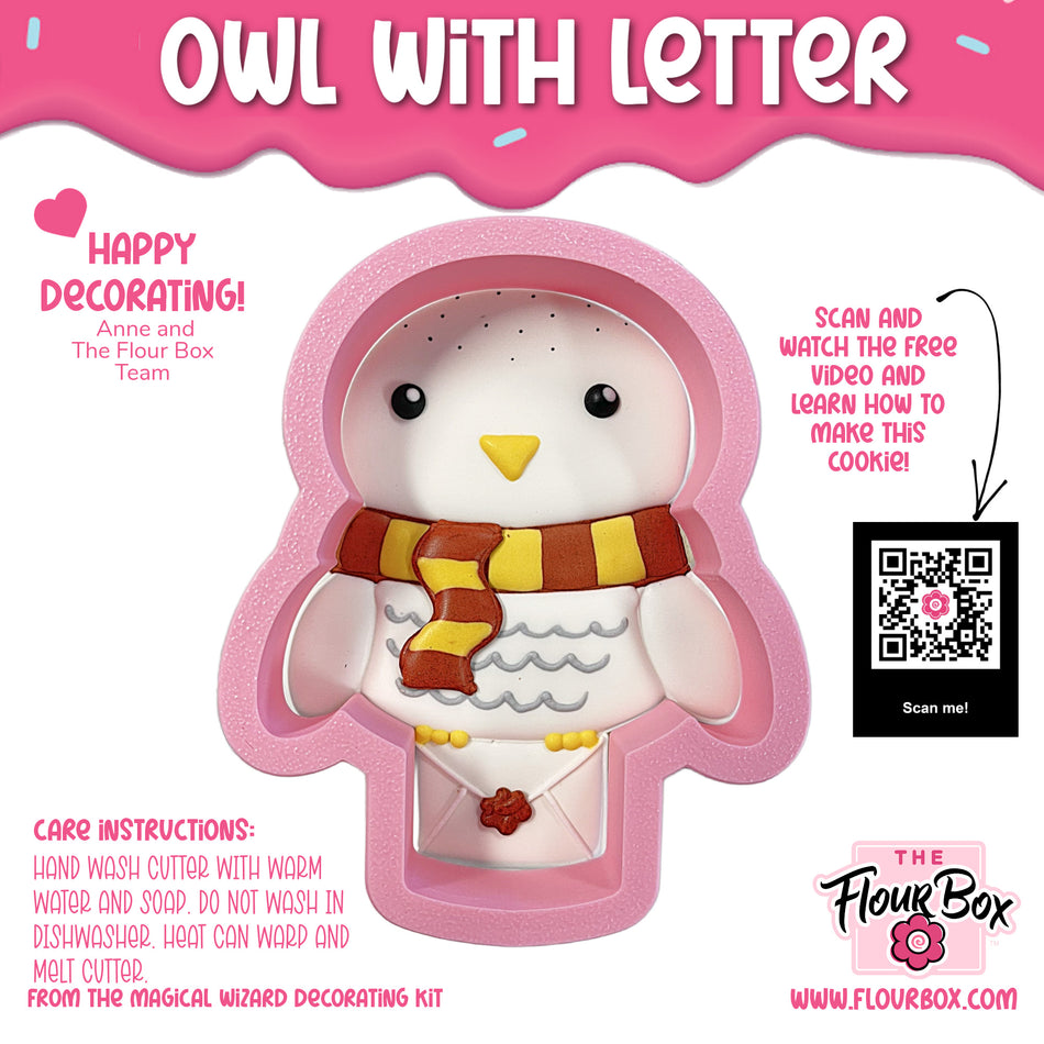 Owl with Letter Cookie Cutter