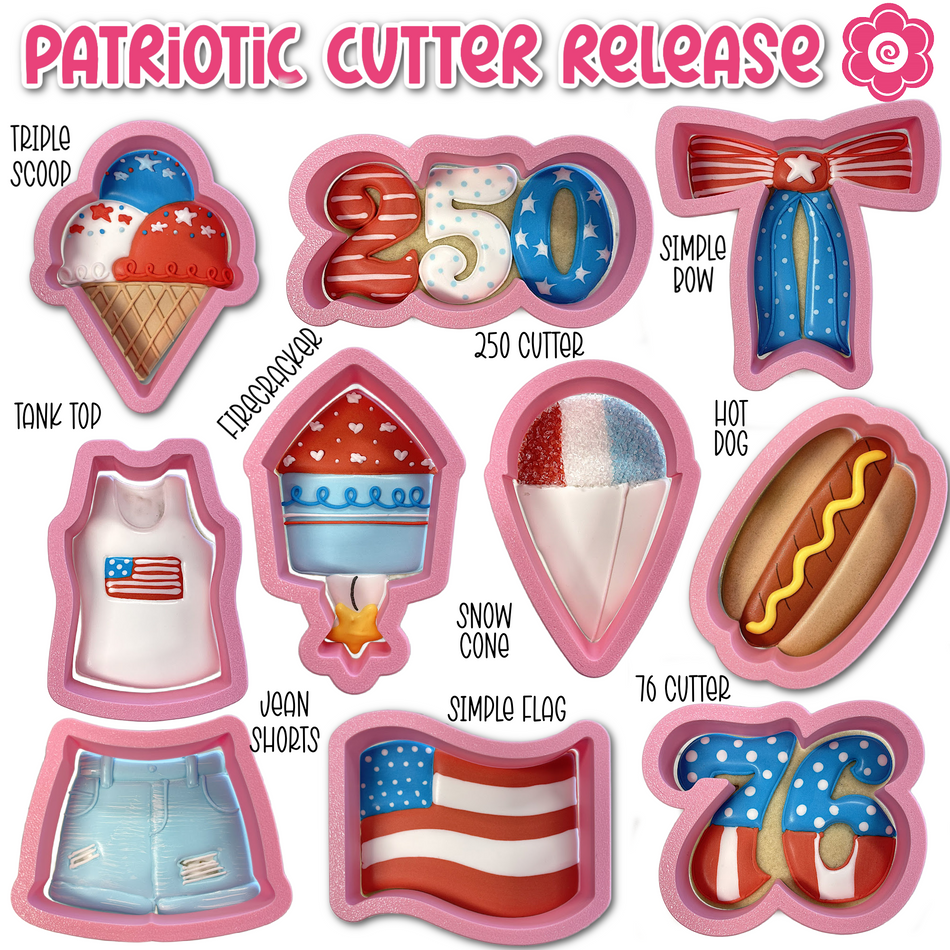 Patriotic Cookie Cutter BIG SET