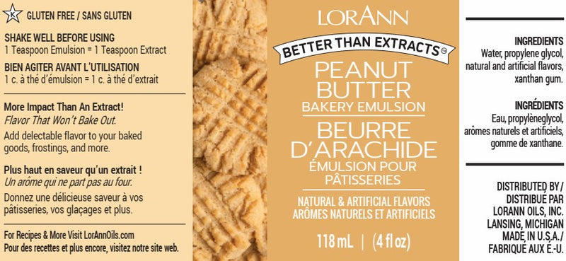 Peanut Butter Lorann Baking Emulsion 4 oz.