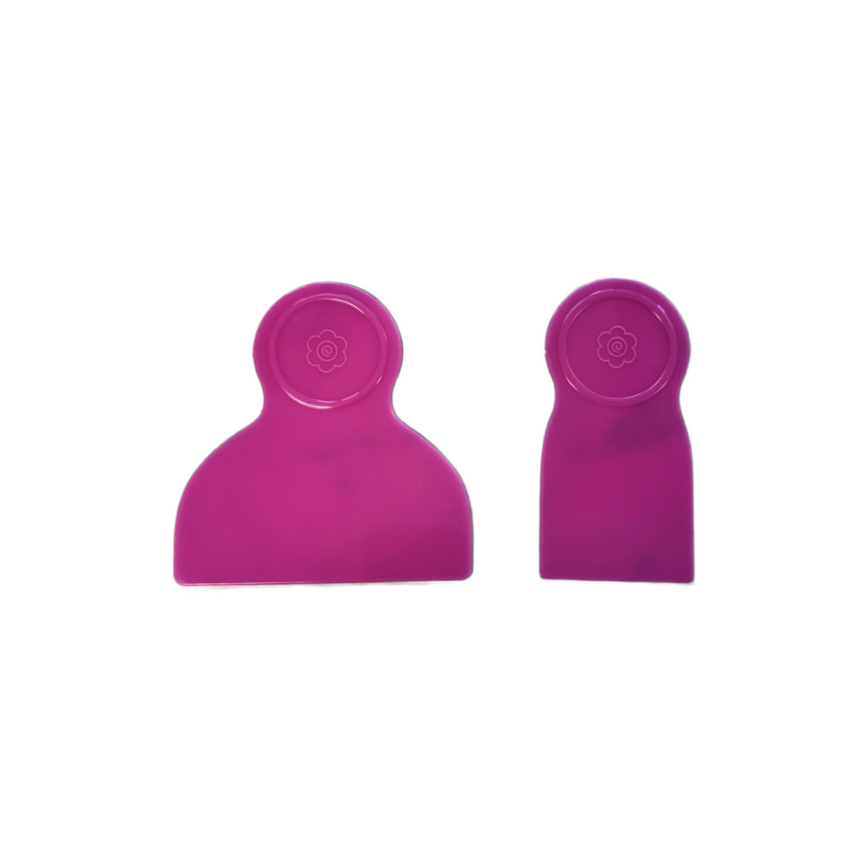 Pink Icing Scraper 2pc Set