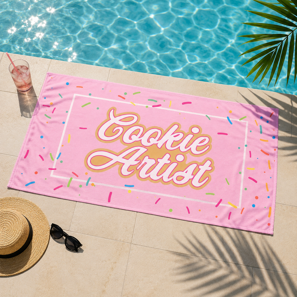 Cookie Artist Beach Towel
