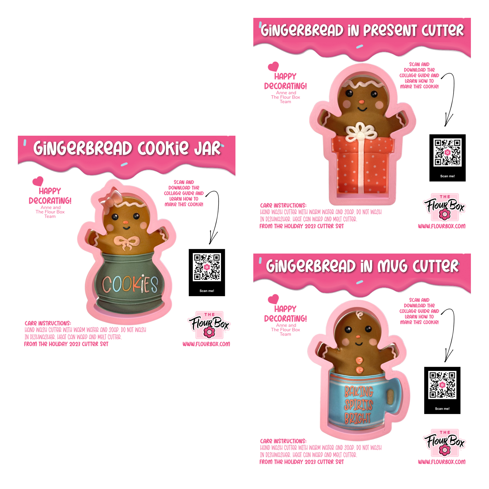 Poppin' Gingerbread Cookie Cutter BUNDLE