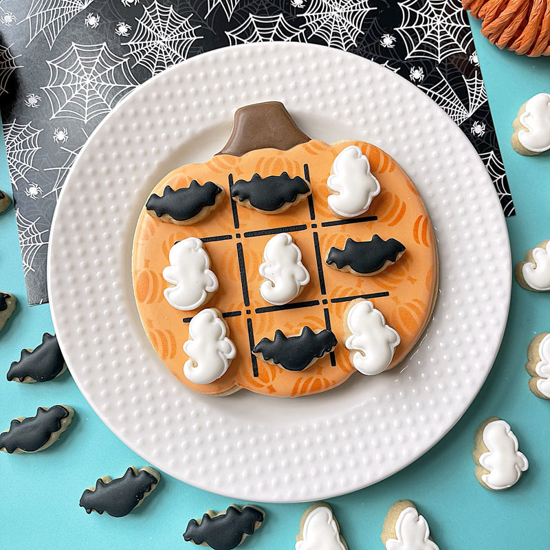 Tic Tac Toe Pumpkin Cookie Cutter Set