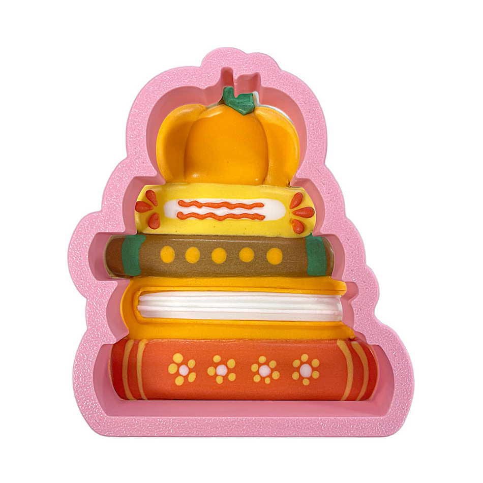 Pumpkin Book Stack Cookie Cutter