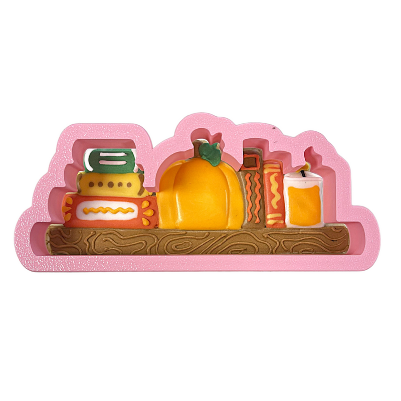 Pumpkin Bookshelf Cookie Cutter