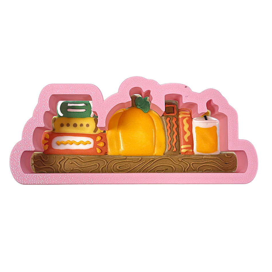 Pumpkin Bookshelf Cookie Cutter