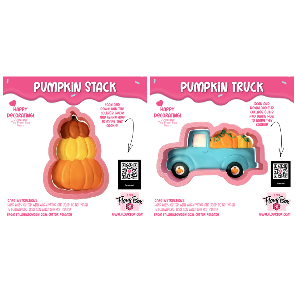 Pumpkin Truck Cookie Cutter Bundle (2 Cutters)