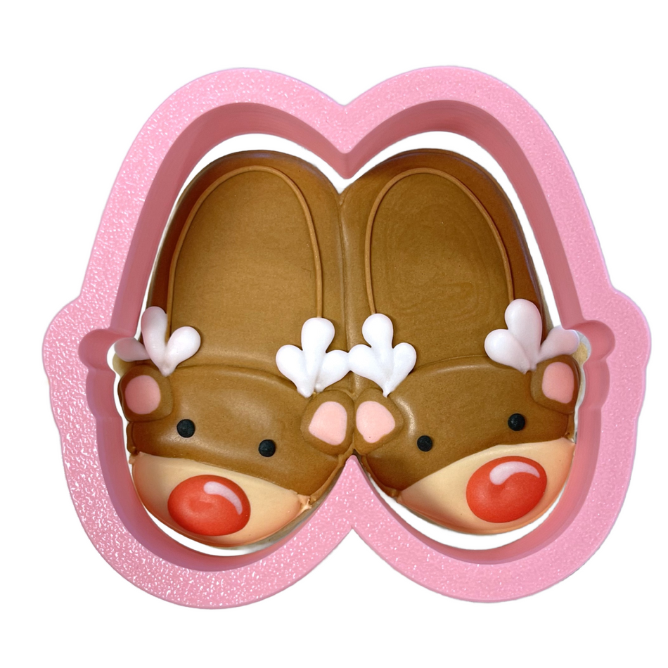 Reindeer Slippers Cookie Cutter