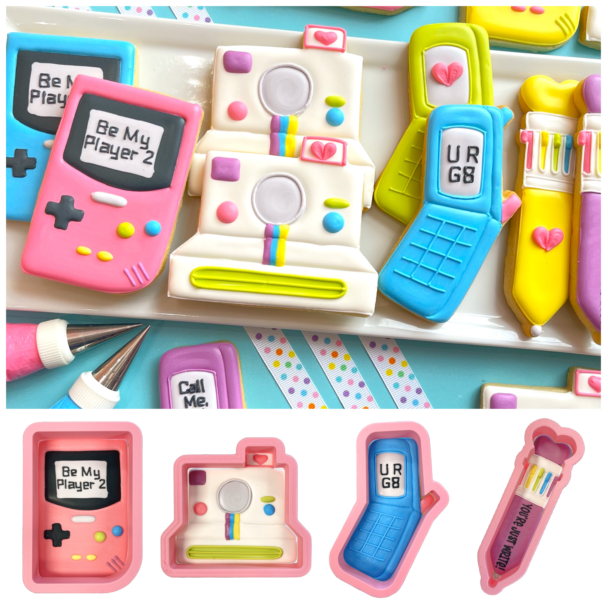 Retro Valentine Cookie Cutter BUNDLE