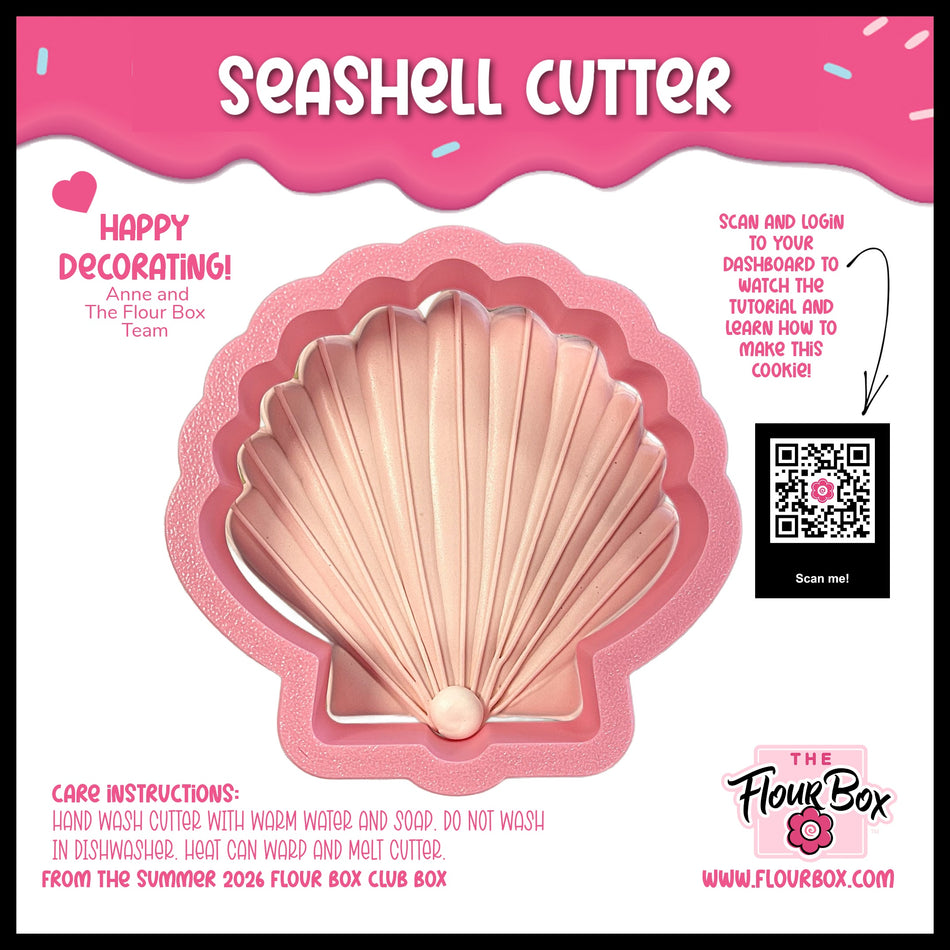 Seashell Flour Box Club Cookie Cutter