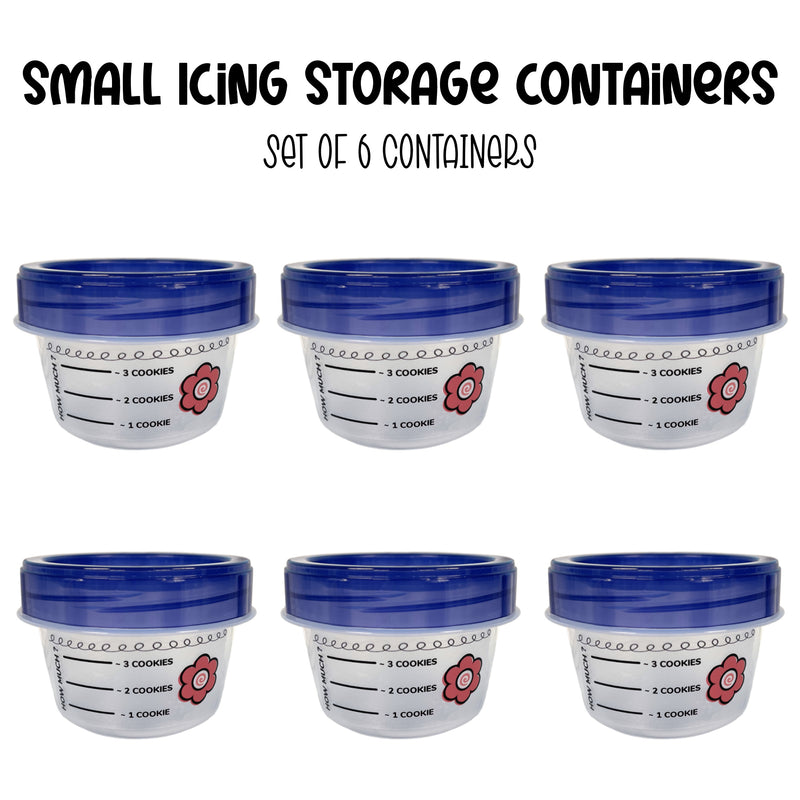 Flour Box SMALL Icing Storage Container Set of 6