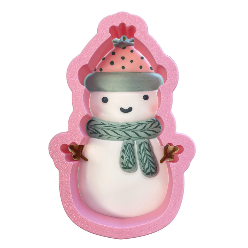 Snowman Flour Box Club Platter Cookie Cutter