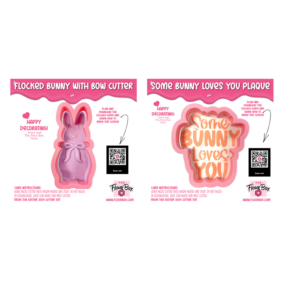 Some Bunny Loves You Cookie Cutter with Stencil BUNDLE