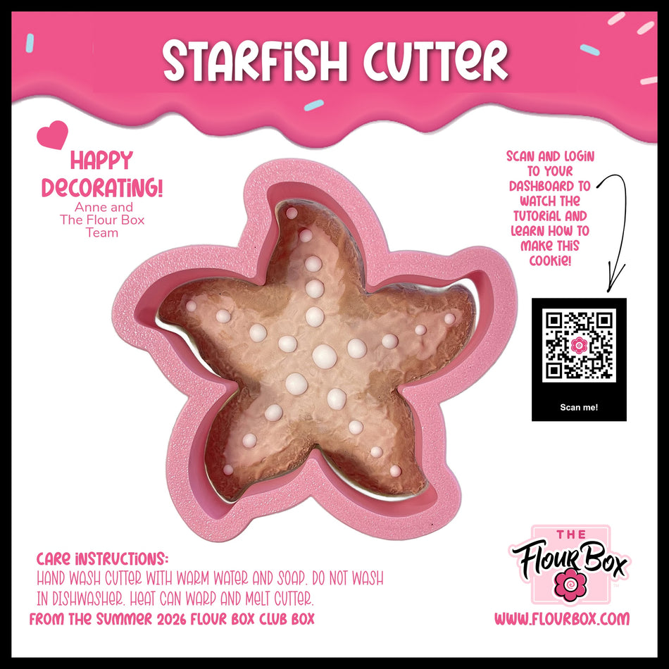Starfish Flour Box Club Cookie Cutter