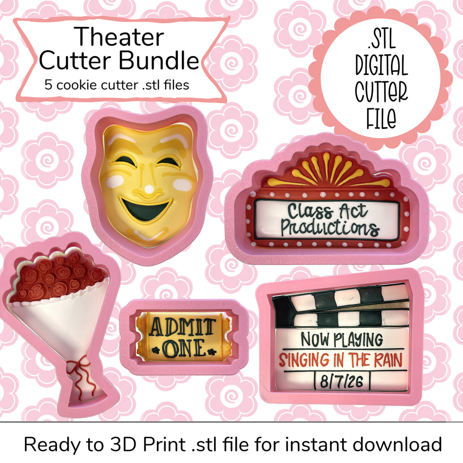 Theater Cutter Set STL File (digital file)