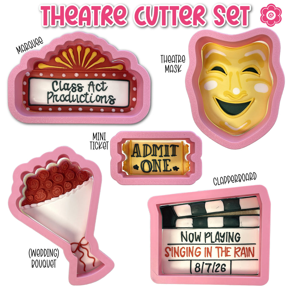 Theater Cookie Cutter Bundle (5 Cutters)