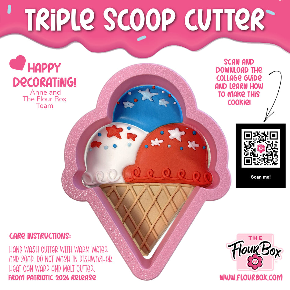 Triple Scoop Cookie Cutter