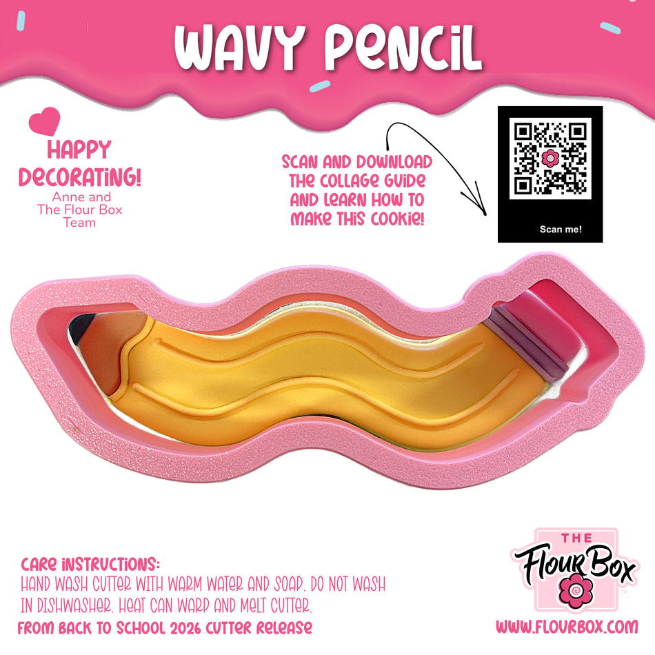 Wavy Pencil Cookie Cutter (FREE CUTTER July 29-21)