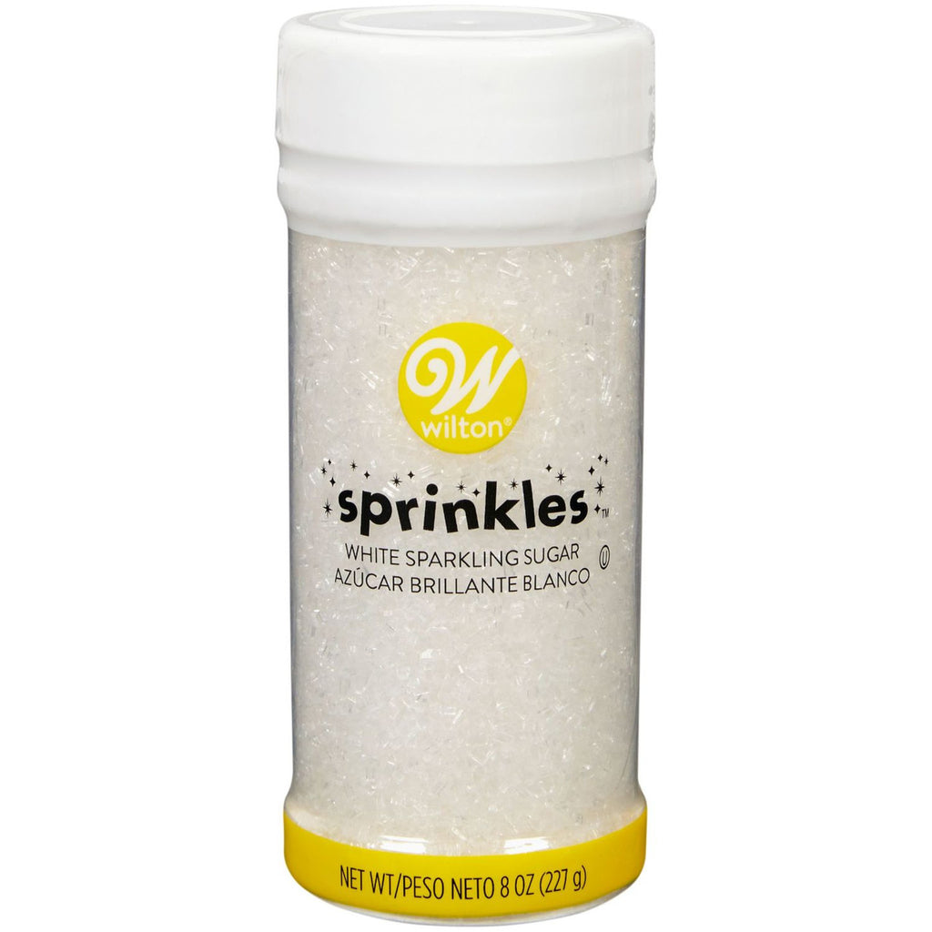 White Sparkling Sugar Sprinkle Jar