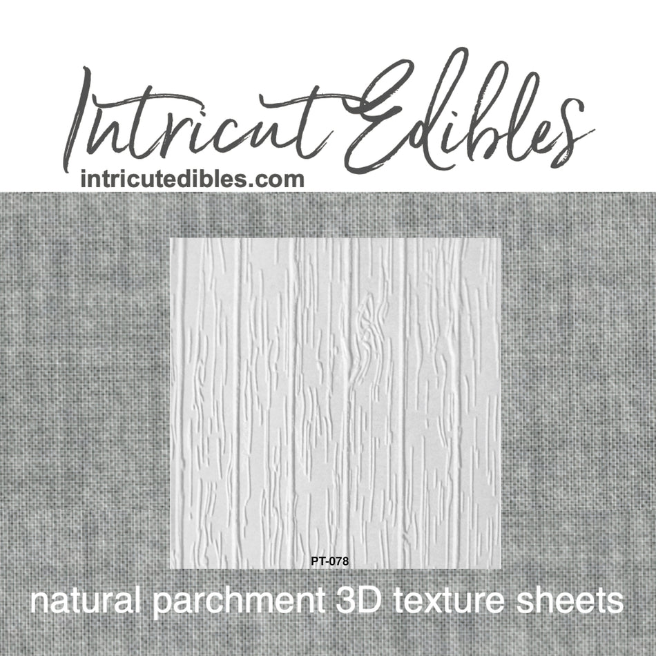 Wood Plank 3D Parchment Texture Sheets by Intricut Edibles