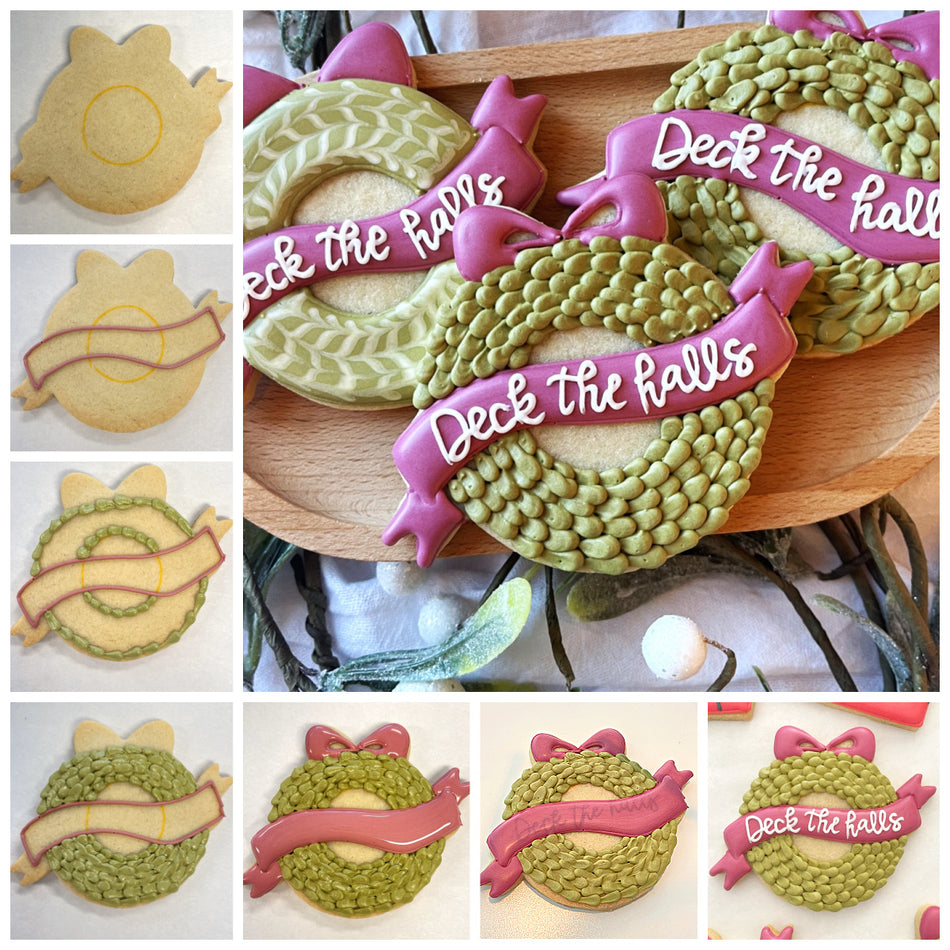 Wreath with Banner Cookie Cutter