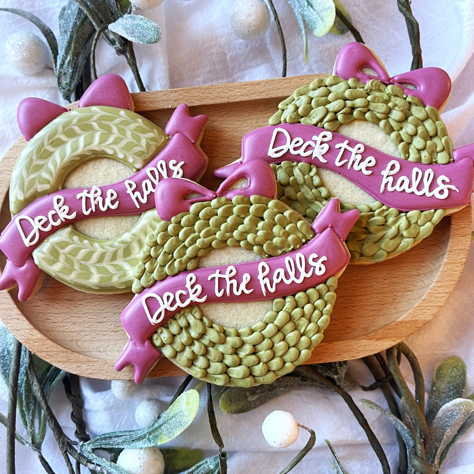 Wreath with Banner Cookie Cutter