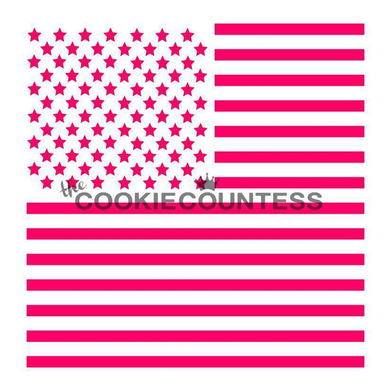 Flag Two-Piece Set Stencil
