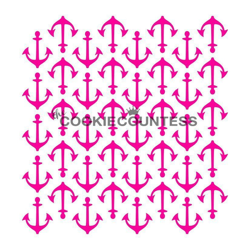 Anchors Repeat Stencil