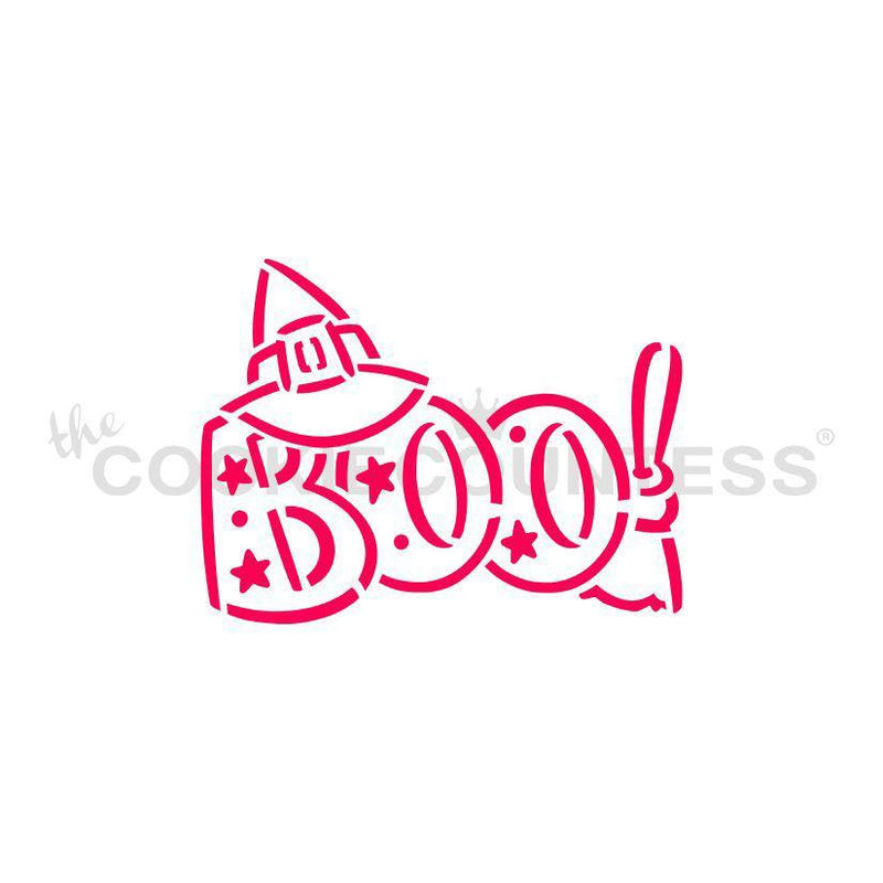 BOO PYO Stencil Drawn with Character