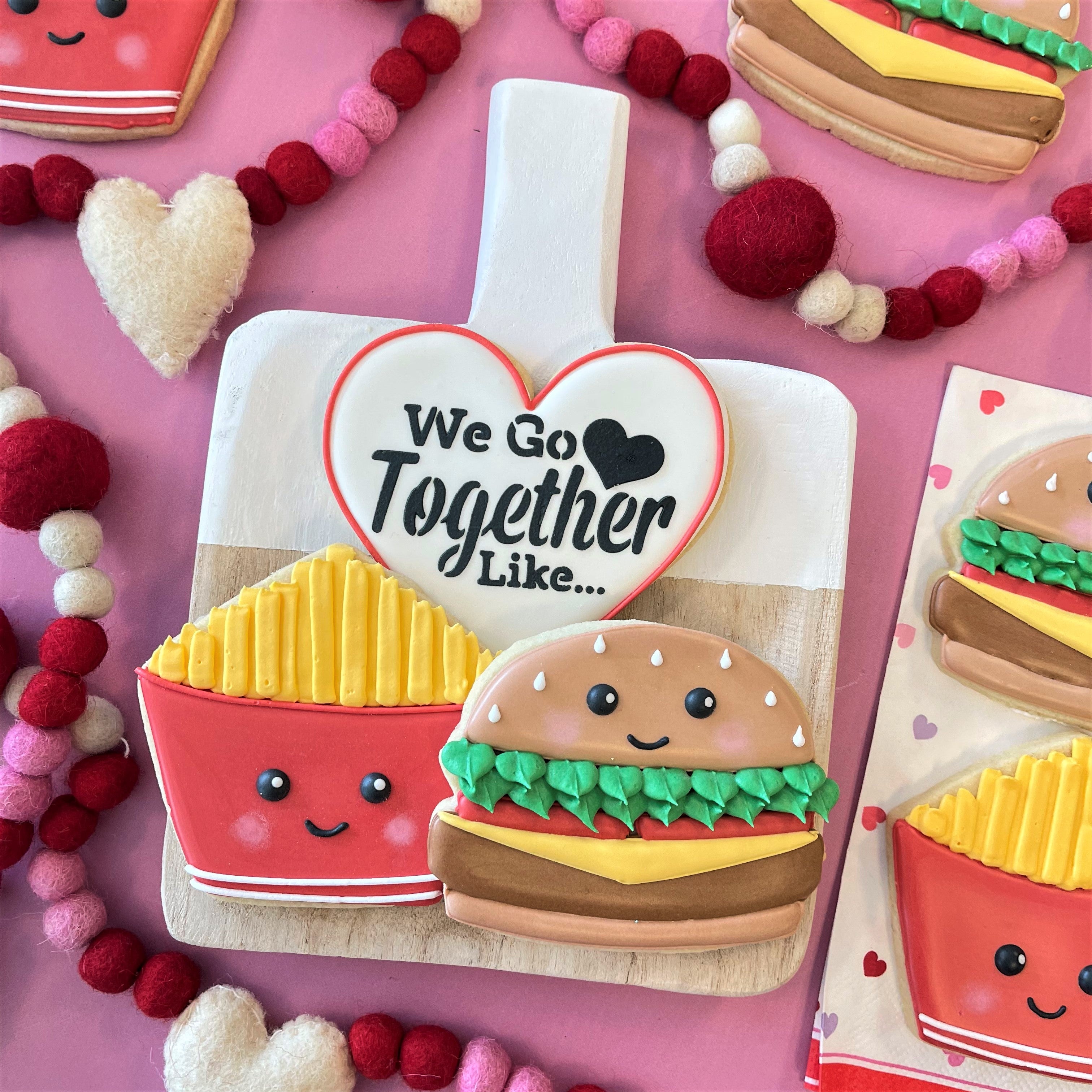 We Go Together Like... Stencil