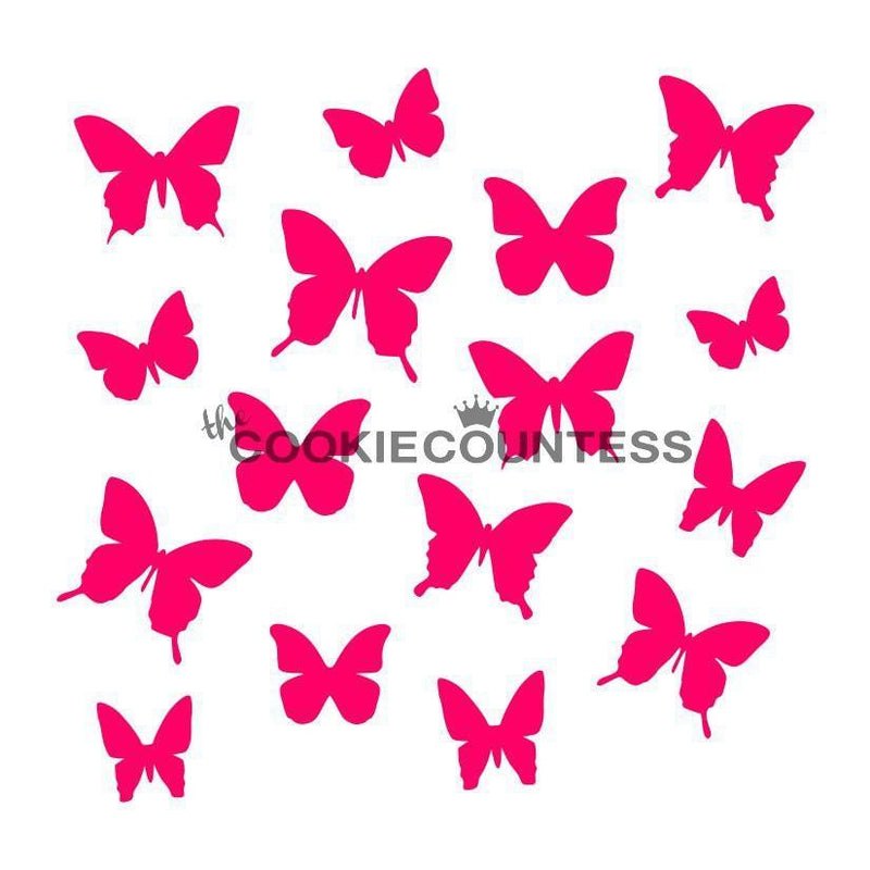Butterflies Stencil