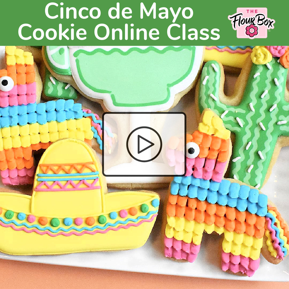 Fiesta/Cinco de Mayo Online Decorating Class Recording with Optional Kit