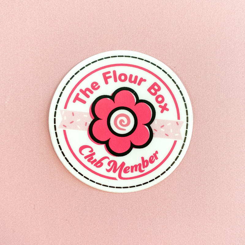 Flour Box Club Member Vinyl Sticker