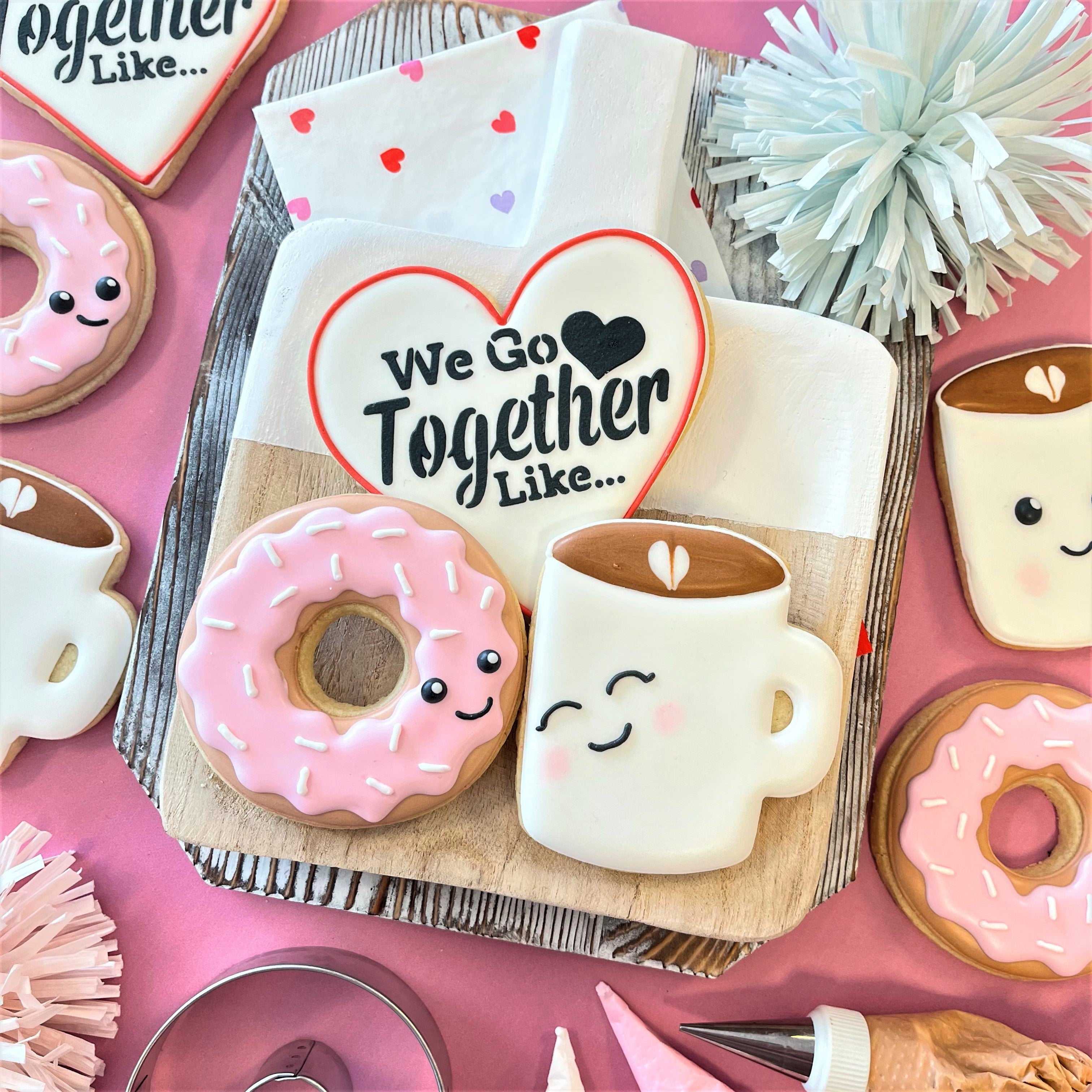 We Go Together Like... Stencil