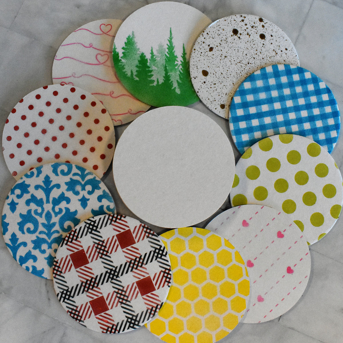 25 Airbrush Cookie Coasters