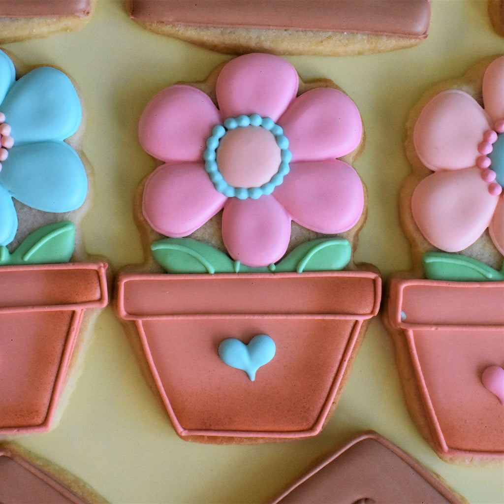 Flower in Pot Cookie Cutter by The Flour Box