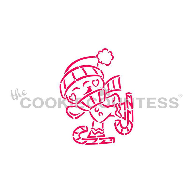 Gingerbread Ice Skating DWC/PYO Stencil
