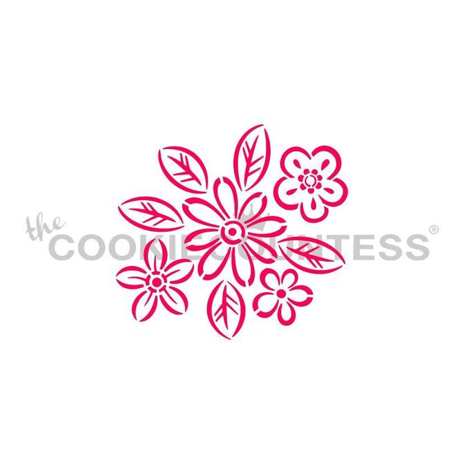 Graphic Flowers PYO Stencil