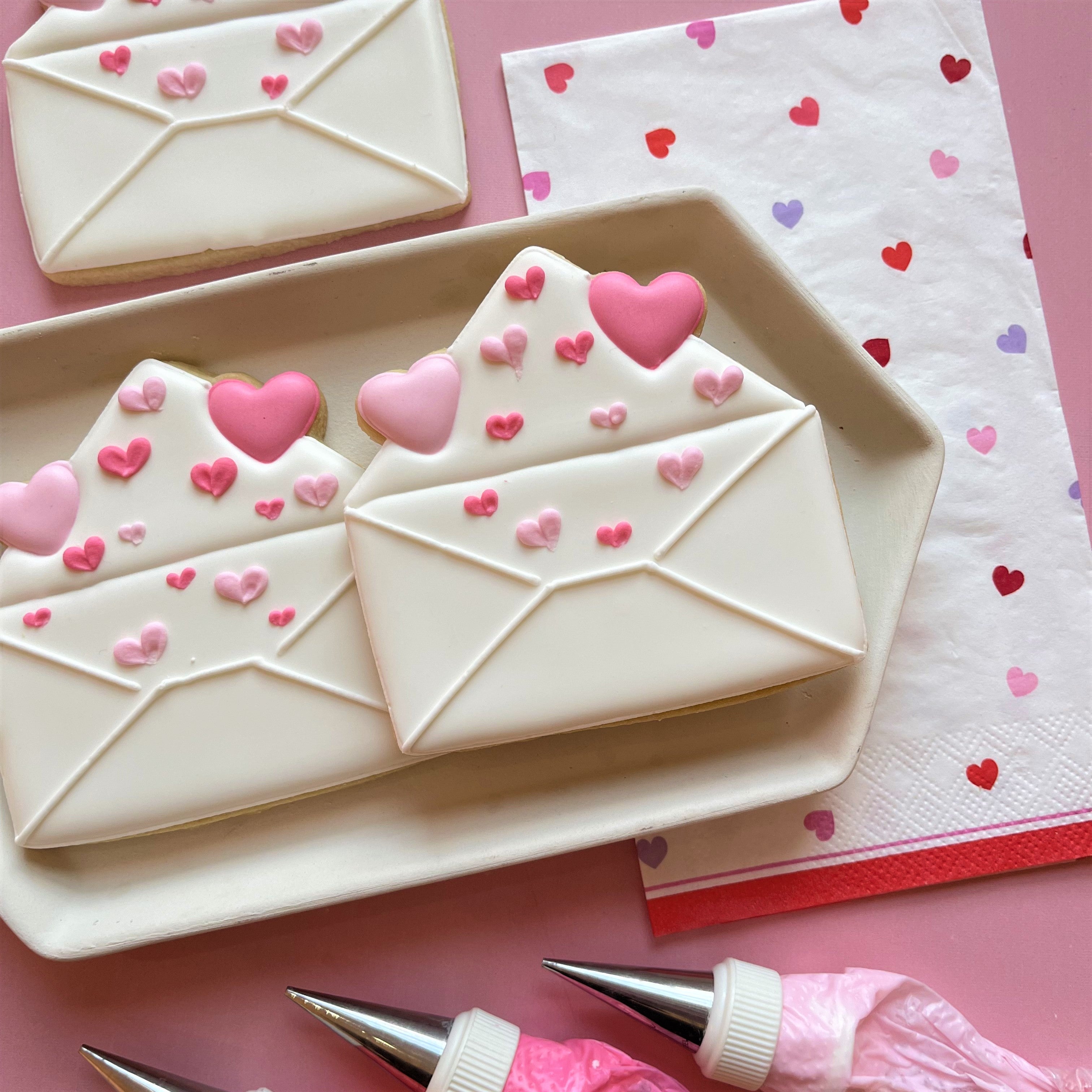 Envelope with Hearts Cookie Cutter