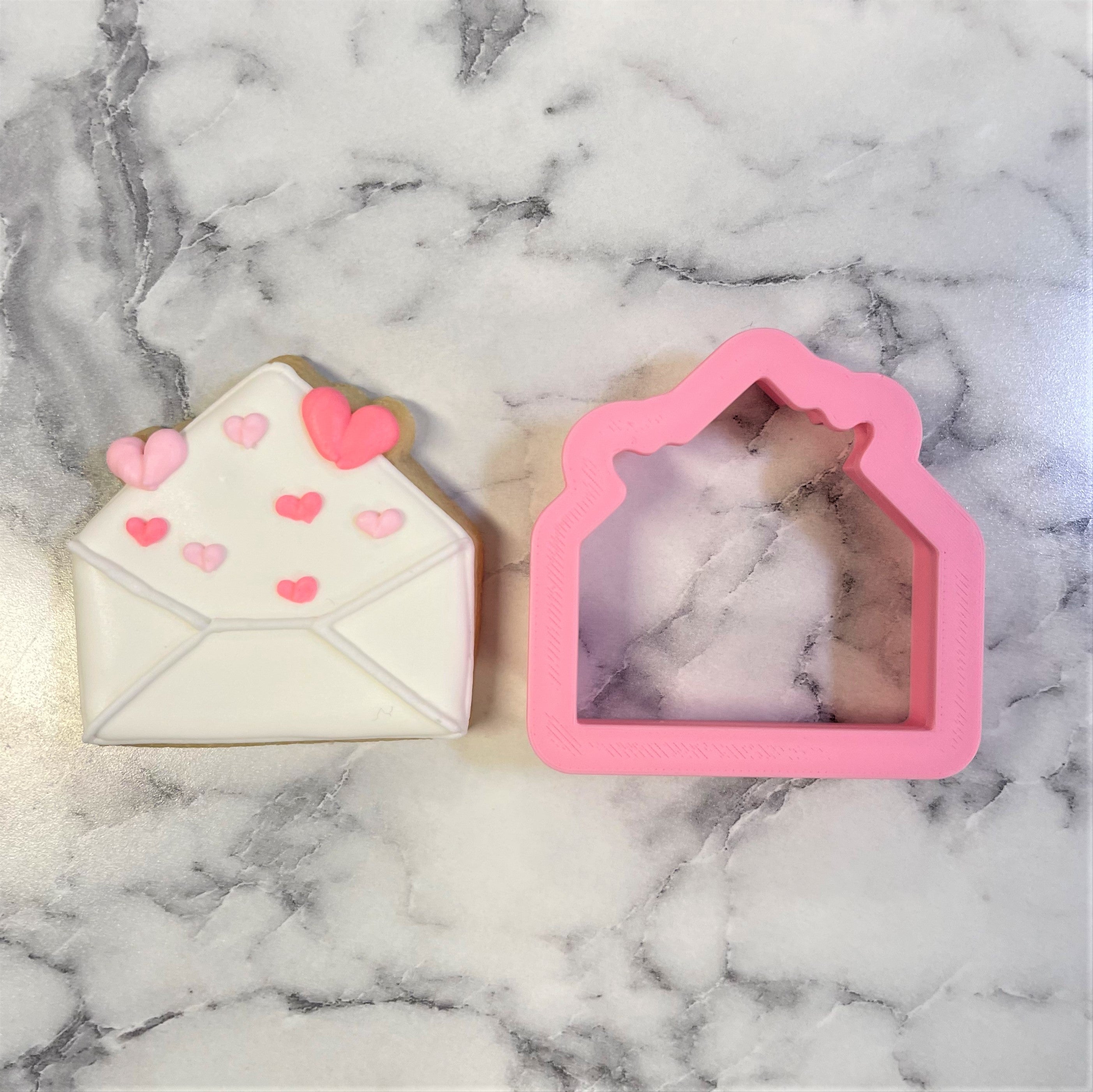 Mini Envelope with Hearts Cookie Cutter The Flour Box
